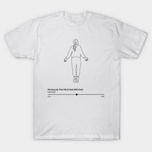 max mayfield x running up that hill BLACK LINEART VERSION T-Shirt